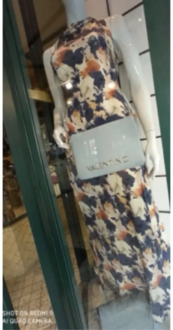 Vestito e borsa valentino