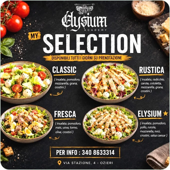 MENÚ PRANZO-CENA