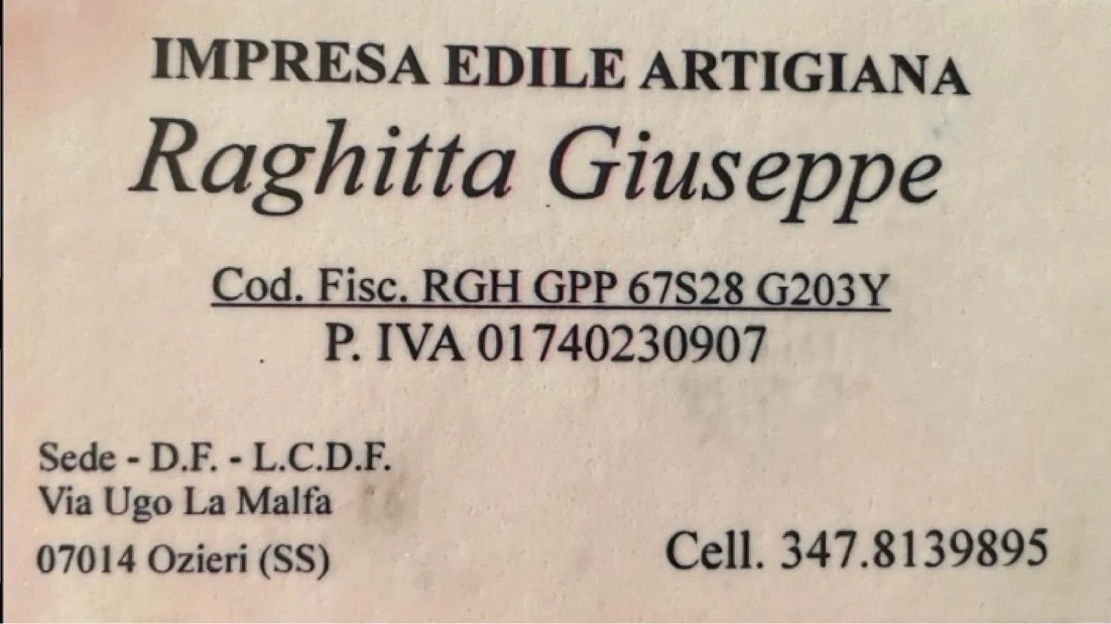 Impresa Edile Giuseppe Raghitta